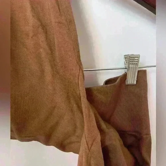 Set active brown seamless leggings size small athletic athleisure minimalistic - Picture 6 of 7